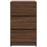 Bedside Cabinets with 3 Drawers 2 pcs Brown Oak 39x35x65 cm 861350