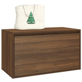 Hall Bench 80x40x45 cm Brown Oak Engineered Wood 816049