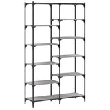 Bookshelf Grey Sonoma 100x32x170 cm Engineered Wood and Iron 832791