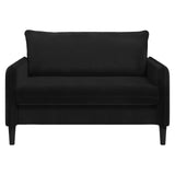 XXL Armchair Black Velvet 42043561
