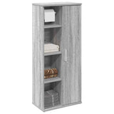 Bathroom Cabinet with Roll Holder Grey Sonoma 39x22x90 cm 858529