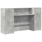 Reception Desk Concrete Grey 180x50x103.5 cm Engineered Wood 3324208