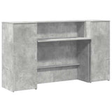 Reception Desk Concrete Grey 180x50x103.5 cm Engineered Wood 3324208