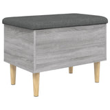 Storage Bench Grey Sonoma 62x42x46 cm Engineered Wood 835073