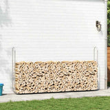 Firewood Rack Wire 300x25x150 cm Galvanised steel 4100707