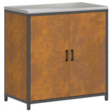 Kitchen Storage Set HATTEM 3 pcs Rusty Steel 3392707
