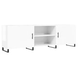 TV Cabinet High Gloss White 150x30x50 cm Engineered Wood 829118