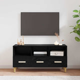 TV Cabinet Black Oak 102 x 36 x 50 cm Engineered Wood 8004201