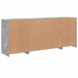 Sideboard with LED Lights Concrete Grey 163x37x67 cm 3209075