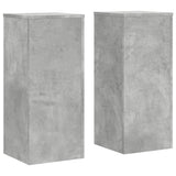 Plant Stands 2 pcs Concrete Grey 30x30x70 cm Engineered wood 852927