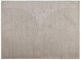 Area Rugs Square GALATI Beige 120 x 120 cm Polyester 42022811