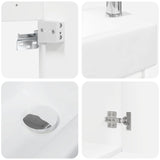 Bathroom Vanity Unit with Tap White 45.5 x 22.5 x 84 cm 889471