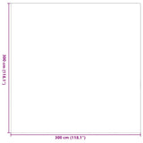 Outdoor Rug Geometric ARAKIL Grey and White 300 x 300 cm 42003472