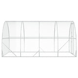 Chicken Coop Silver 400 x 300 x 200 cm Galvanised Steel 3434691