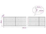 Gabion with 5 mm Wire and 10x10 cm Mesh 550x30x100 cm 3465125