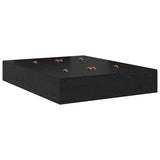 Storage Bed Frame with Drawer Black oak 236.5 x 150 x 31.5 cm 3335646