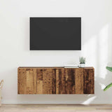 TV Wall Cabinet Wall-mounted 2 pcs Old Wood 59.5 x 31 x 40 cm 892346
