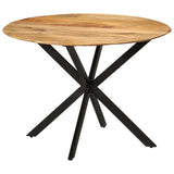 Dining Table 110x78 cm Solid Wood Mango and Steel 338454