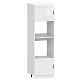 7 Piece Kitchen Cabinet Set Kalmar High Gloss White Engineered Wood 3314753