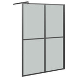 Walk-in Shower Screen 140x195 cm Dark Tempered Glass 151888