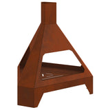 Fire Bowl Rusty 50 x 43 x 52 cm Weathering Steel 858951