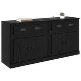 Sideboards 2 pcs Black Oak 70 x 35.5 x 67.5 cm Engineered Wood 3402661