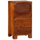 Floral End Table with Drawer with Storage Brown 40 x 35 x 75 cm 4016527
