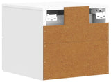 Wall-Mounted Bedside Cabinet High Gloss White 33 x 34.5 x 40 cm 897963