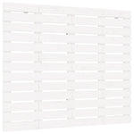 ZNTS Wall Headboard White 106x3x91.5 cm Solid Wood Pine 824664
