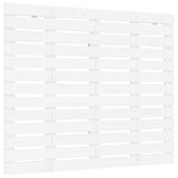 ZNTS Wall Headboard White 106x3x91.5 cm Solid Wood Pine 824664