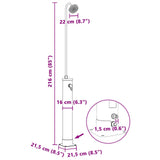 Solar Shower with Shower Head PVC, ABS, Zinc Alloy Black 42039808