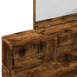 Dressing Table with Mirror Smoked Oak 80x41x144.5 cm 848175