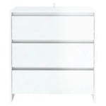 Sideboard High Gloss White 70x41x75 cm Engineered Wood 809752