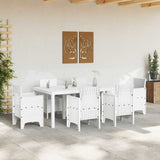 Garden Table White 200 x 100 x 73 cm Poly Rattan 871690