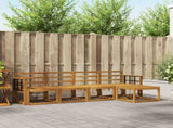 Outdoor Sofa Set 5 pcs Natural Solid Acacia Wood 3366262