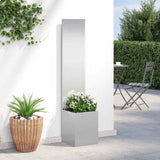 Garden Privacy Screen Sliver 32 x 150 cm Stainless steel 876375