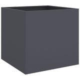 Planters 2 pcs Anthracite 42x40x39 cm Steel 841552