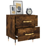 ZNTS Bedside Cabinets 2 pcs Smoked Oak 40x35x47.5 cm Engineered Wood 827271