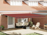 Retractable Awning Orange and brown 450 x 350 cm 3331085