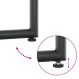 Garden Dining Set 11 pcs Black Steel 3335864