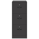 File Cabinet Black 44 x 50 x 106.5 cm Cold-Rolled Steel 891598