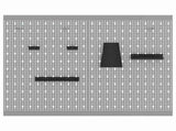 Tool Wall Panel 2 pcs Grey 100 x 1 x 80 cm 4103483