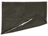 Cushion Cover 12 pcs ALMELO Anthracite 45 x 45 cm Corduroy 914769