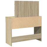 Dressing Table with LED Sonoma Oak 100x40x120 cm 848208