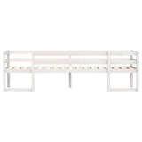 Kids' Bed Frame without Mattress White 75x190 cm Small Single Solid Wood Pine 846871
