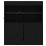 LED Sideboard Black 60.5 x 37 x 67 cm Engineered Wood 863029