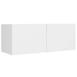 4 Piece TV Cabinet Set White Engineered Wood 3114198