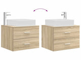 Bathroom Furniture Set 2 pcs Sonoma Oak Engineered Wood 3403978