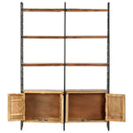 4-Tier Bookcase 124x30x180 cm Solid Reclaimed Wood 284415