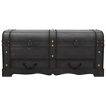ZNTS Wooden Treasure Chest Large Black 60797